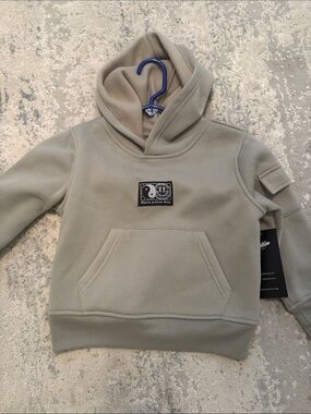 Have a Nice Day Olive Green Hoodie - kids Sweater
